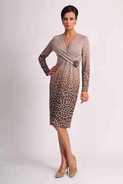 Платье Саванна с леопардовым принтом