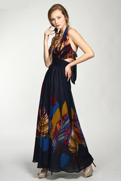 Платье-сарафан (темно-синий)
