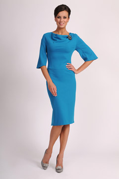 Классическое голубое платье Мелисса